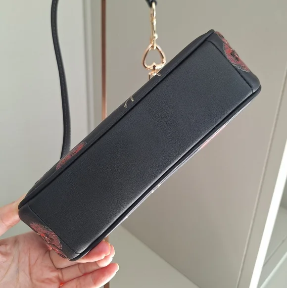 NWT Coach Nolita 19 In Signature Canvas With Cherry Print  Plus Extended Chain - Picture 12 of 12